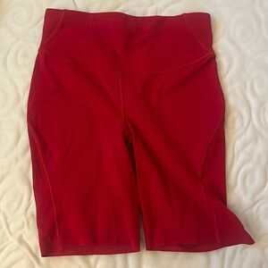 Lululemon size six base pace bike shorts